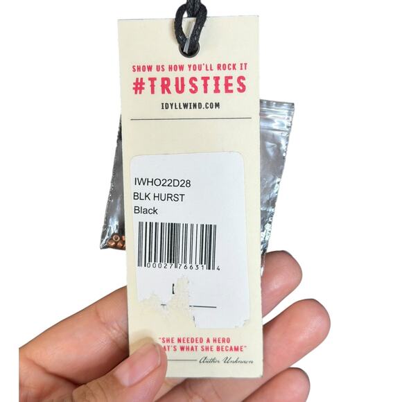 NWT Idyllwind Black Hurst Western Long Sleeve Midi V Neck Dress Size Large - Picture 12 of 12